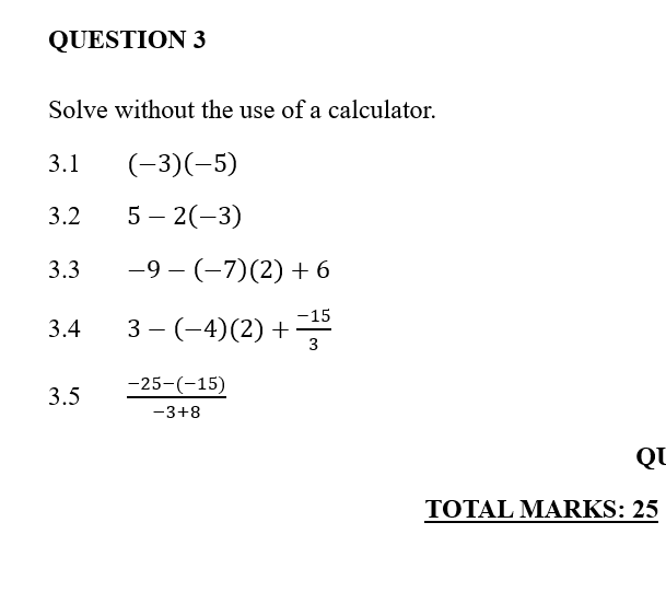 Grade 8 Maths Exam Practice Booklet A (Term 1 & 2) - Image 3